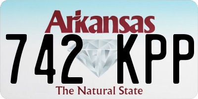 AR license plate 742KPP