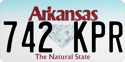 AR license plate 742KPR