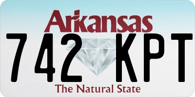 AR license plate 742KPT