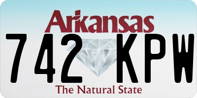 AR license plate 742KPW