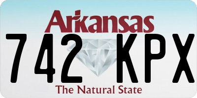 AR license plate 742KPX