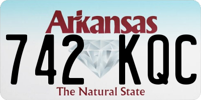 AR license plate 742KQC