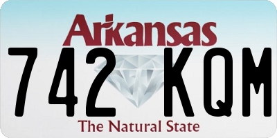 AR license plate 742KQM