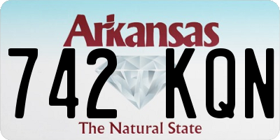 AR license plate 742KQN