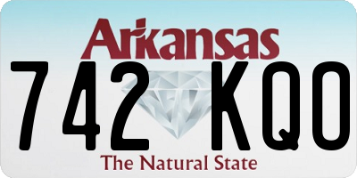 AR license plate 742KQO