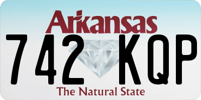 AR license plate 742KQP