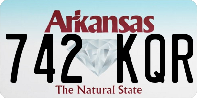 AR license plate 742KQR