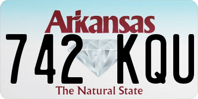 AR license plate 742KQU