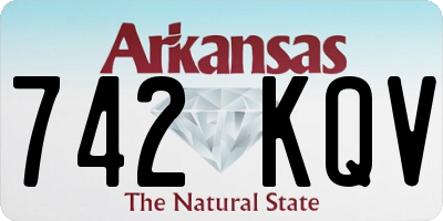 AR license plate 742KQV