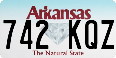 AR license plate 742KQZ