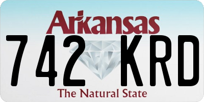 AR license plate 742KRD