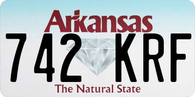 AR license plate 742KRF