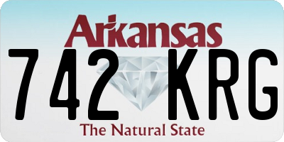 AR license plate 742KRG