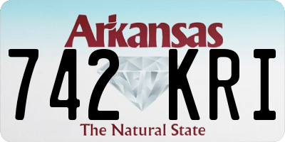 AR license plate 742KRI