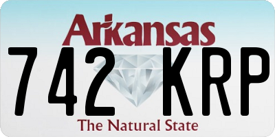 AR license plate 742KRP