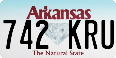 AR license plate 742KRU