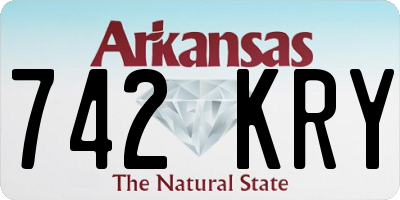 AR license plate 742KRY