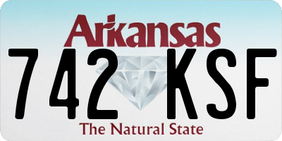 AR license plate 742KSF