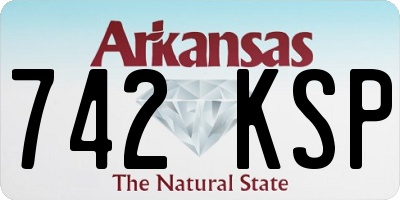 AR license plate 742KSP