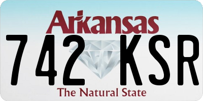 AR license plate 742KSR