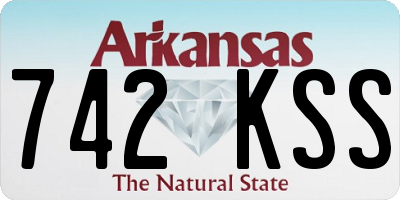 AR license plate 742KSS