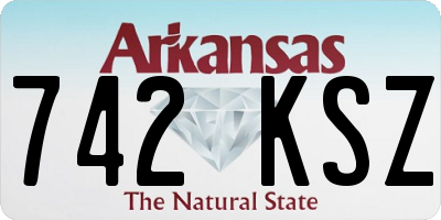 AR license plate 742KSZ