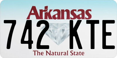 AR license plate 742KTE