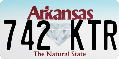 AR license plate 742KTR
