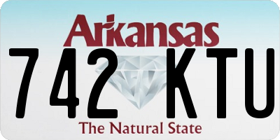 AR license plate 742KTU