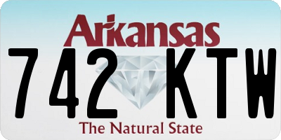 AR license plate 742KTW
