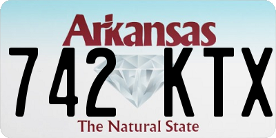 AR license plate 742KTX