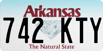 AR license plate 742KTY
