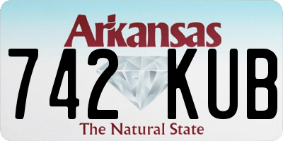 AR license plate 742KUB