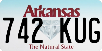 AR license plate 742KUG