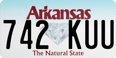 AR license plate 742KUU