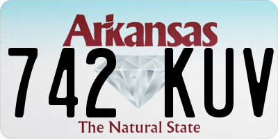 AR license plate 742KUV
