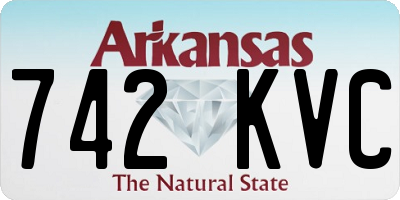 AR license plate 742KVC