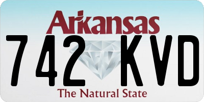 AR license plate 742KVD