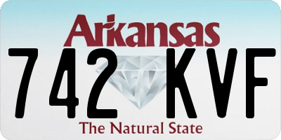 AR license plate 742KVF