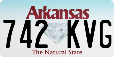 AR license plate 742KVG