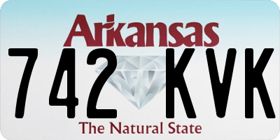 AR license plate 742KVK