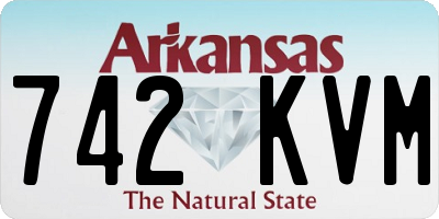 AR license plate 742KVM