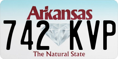 AR license plate 742KVP