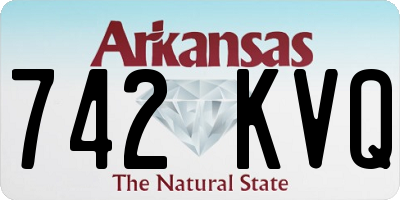 AR license plate 742KVQ