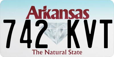 AR license plate 742KVT