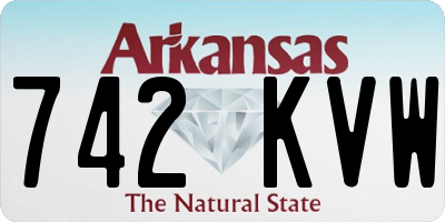 AR license plate 742KVW