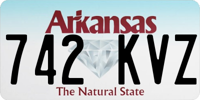 AR license plate 742KVZ