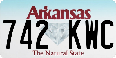 AR license plate 742KWC