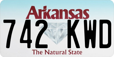 AR license plate 742KWD