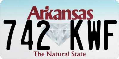 AR license plate 742KWF